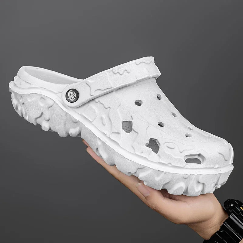 Men's Slip - On Clogs - Lightweight Beach And Garden Sandals