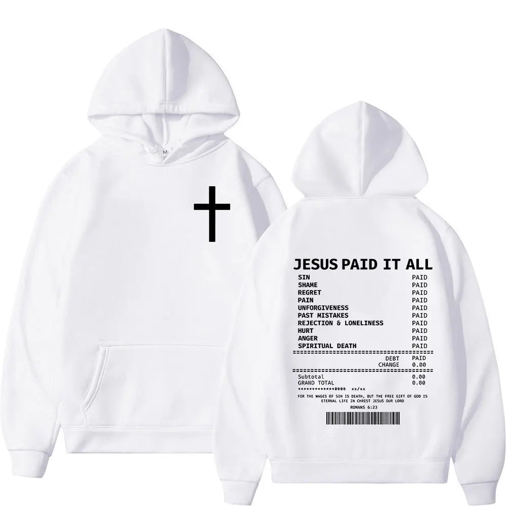 “Jesus Paid It All Hoodie | Christian Bible Verse Sweatshirt | Gather & Co. LLC”