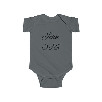 John 3:16 Baby - Scripture Onesie