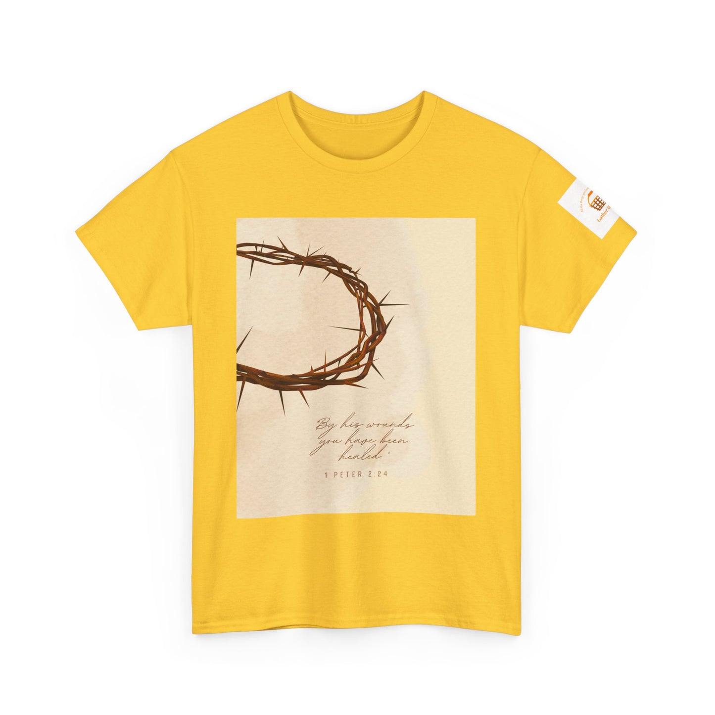 By His Wounds Tee -  Isaiah 53:5 Inspired Christian Shirt