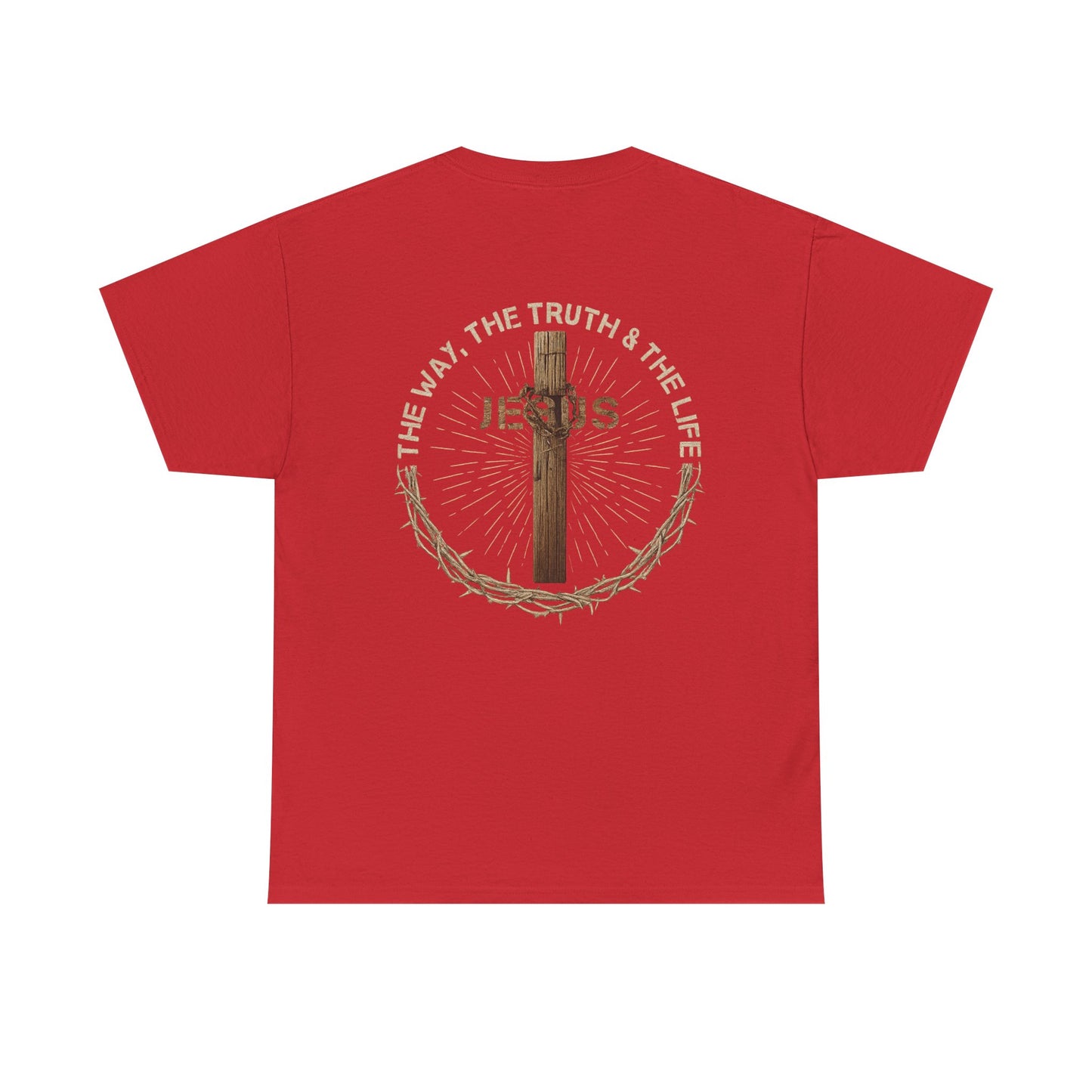 Jesus Cross Tee — "The Way The Truth The Life" Christian Faith T-Shirt