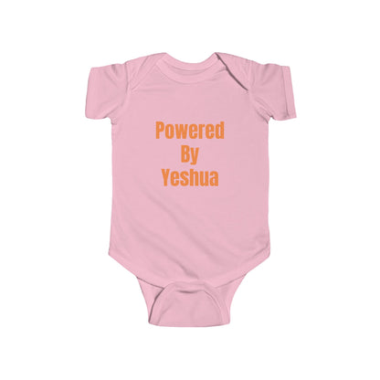 Powered By Yeshua - Christian Baby Onesie