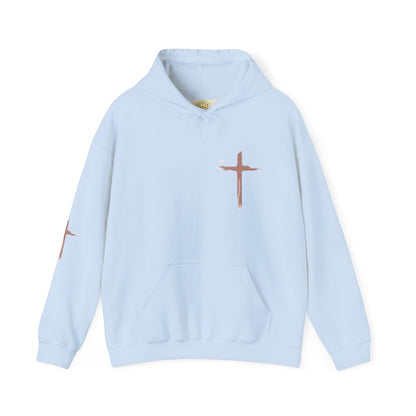 FAITH Christian Hoodie – Cross + Scripture Design | Gather & Co. LLC