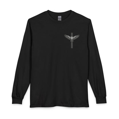 Under His Wings Long-Sleeve Christian T-Shirt for Men & Women – Psalm 91:4 Faith Shirt | Gather & Co. LLC