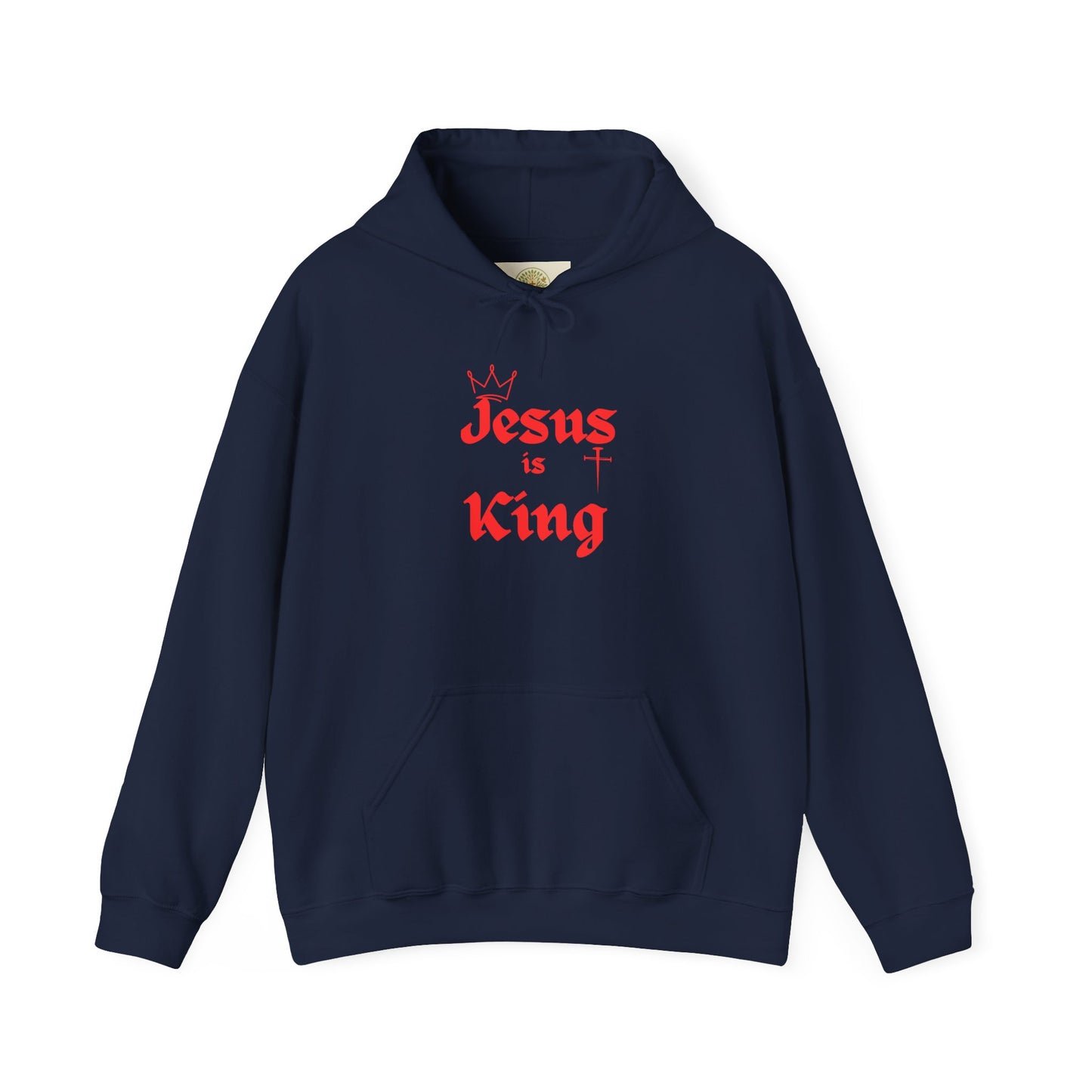 Jesus Is King Hoodie - Christian Faith Graphic Pullover