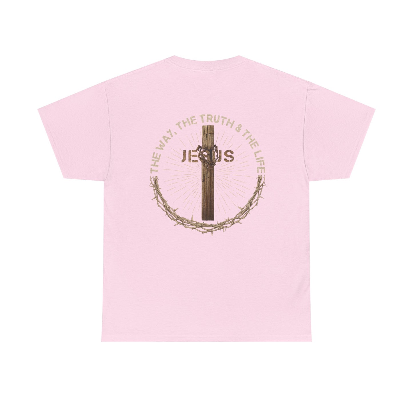 Jesus Cross Tee — "The Way The Truth The Life" Christian Faith T-Shirt