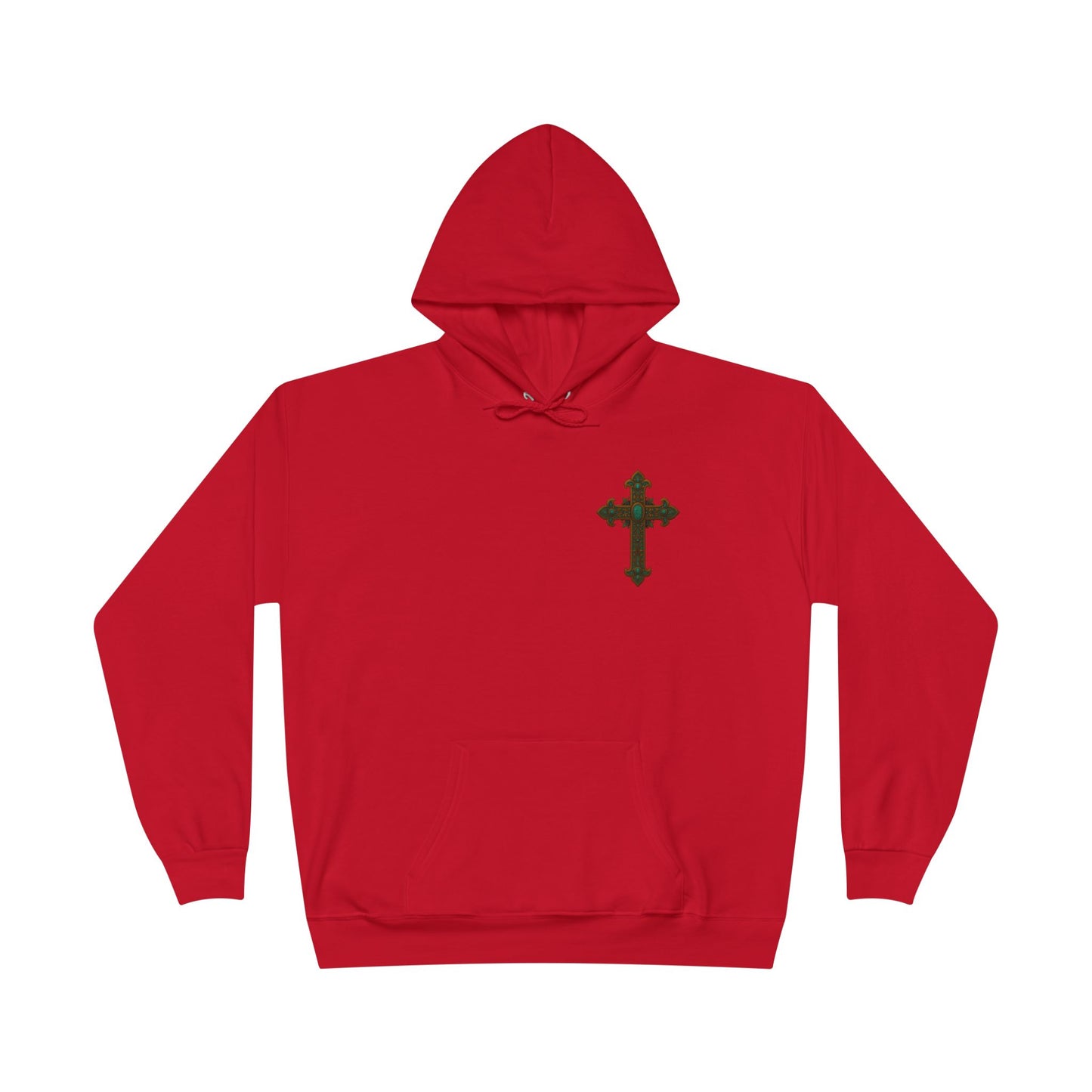 Lion of Judah Christian Hooded Sweatshirt – Unisex Faith Hoodie with Cross & Revelation 5:5 Design