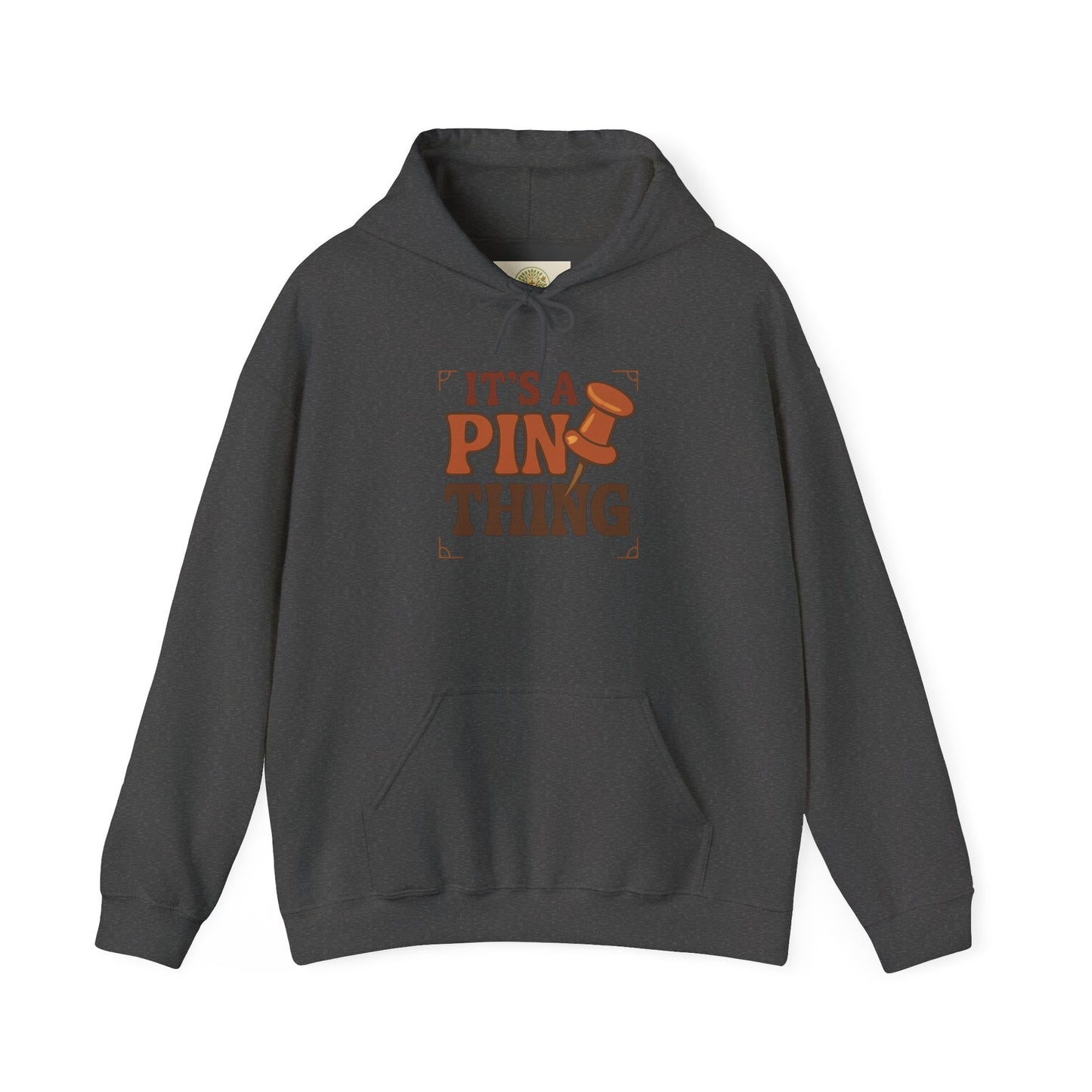 Pins Hoodie — “It’s a Pin Thing” / “Queen of the Pins” Retro Pin-Collecting Pullover
