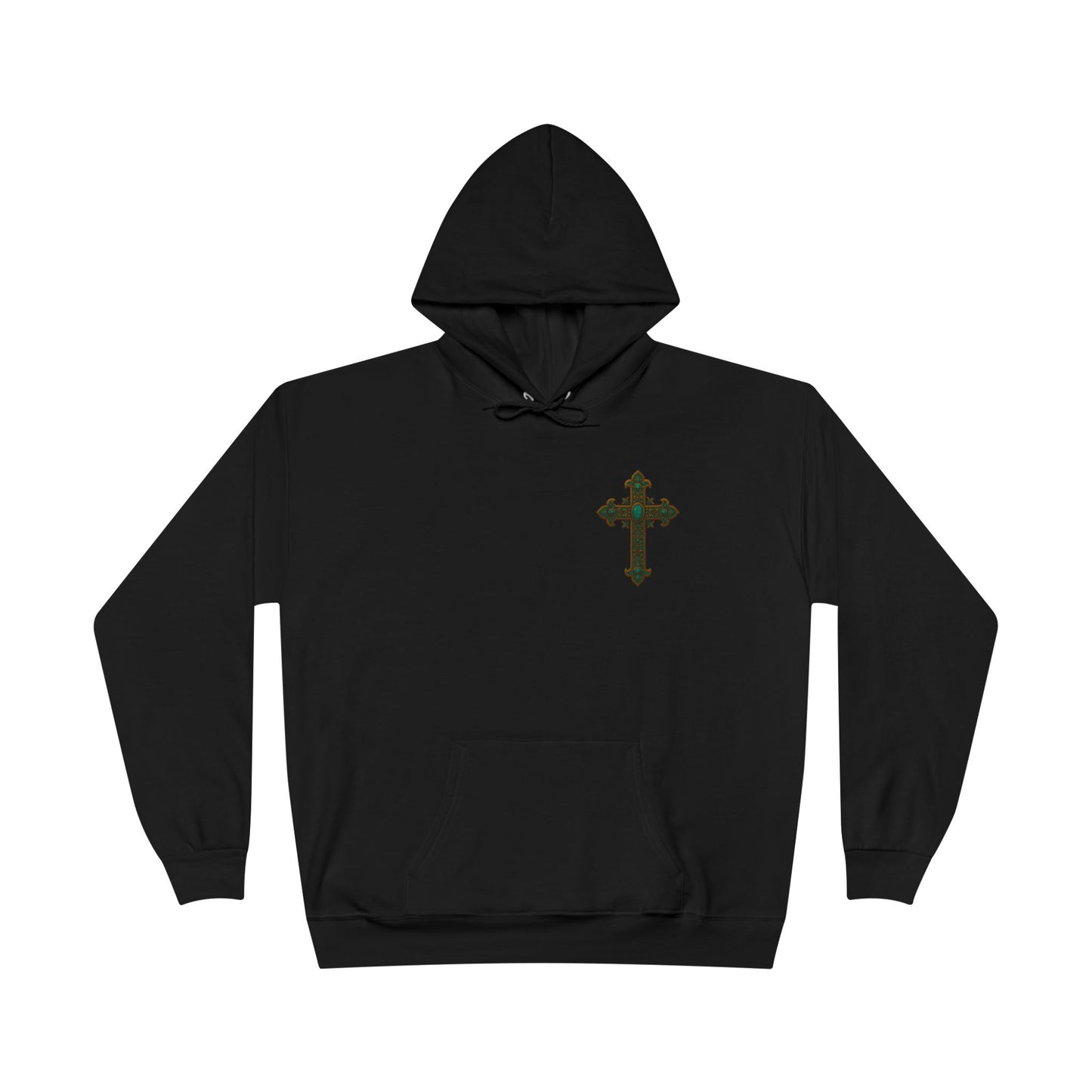 Lion of Judah Christian Hooded Sweatshirt – Unisex Faith Hoodie with Cross & Revelation 5:5 Design