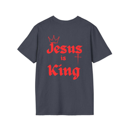 Christian Cross T-Shirt — 'Jesus is King' Graphic Tee