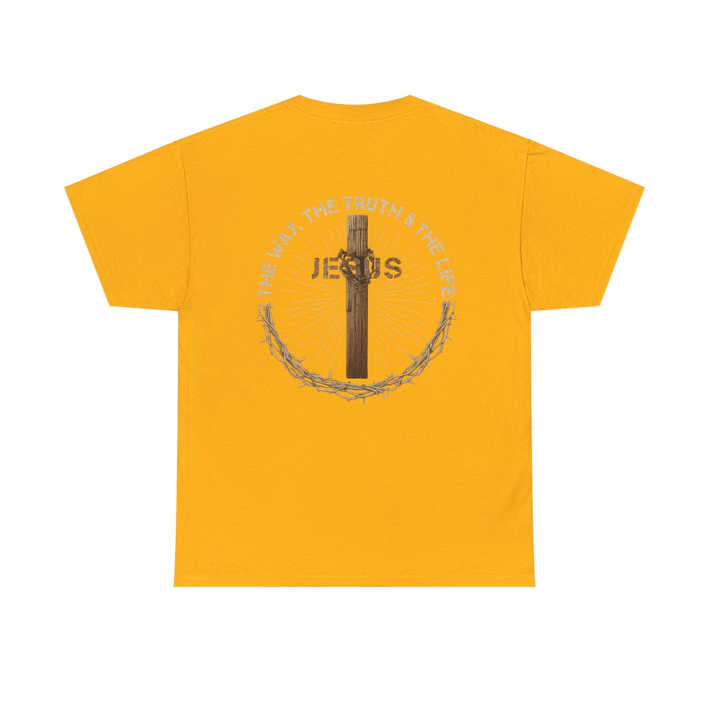 Jesus Cross Tee — "The Way The Truth The Life" Christian Faith T-Shirt