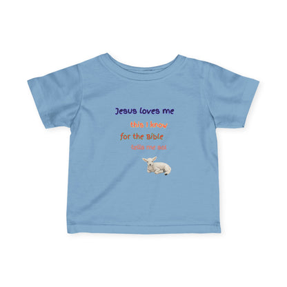 Children's  Hymn Tee " Jesus Loves me ".