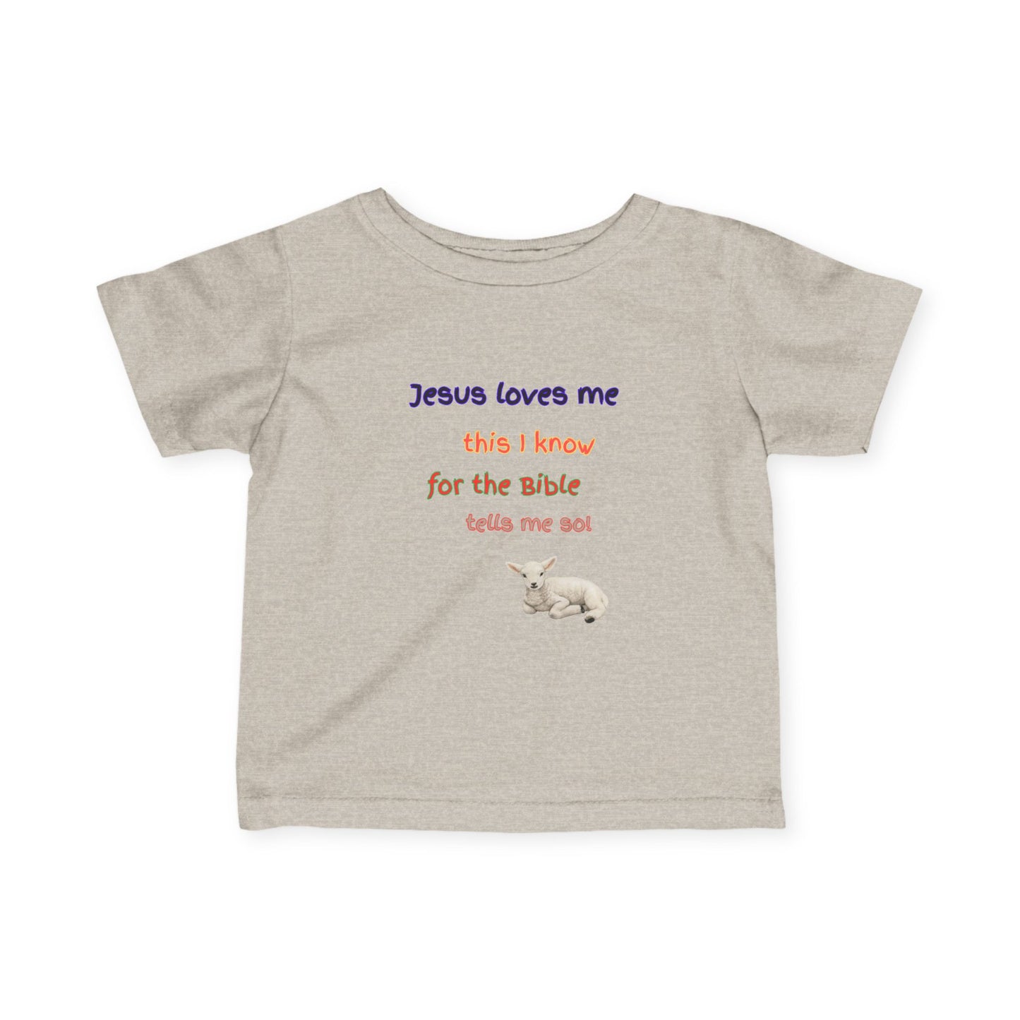 Children's  Hymn Tee " Jesus Loves me ".