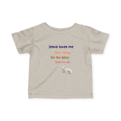 Children's  Hymn Tee " Jesus Loves me ".