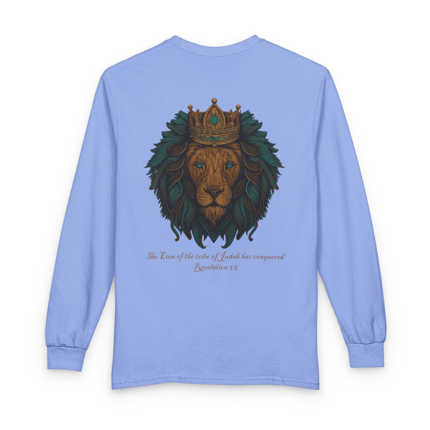 Lion of Judah Long Sleeve Christian T-Shirt | Unisex Faith Apparel – Gather & Co. LLC
