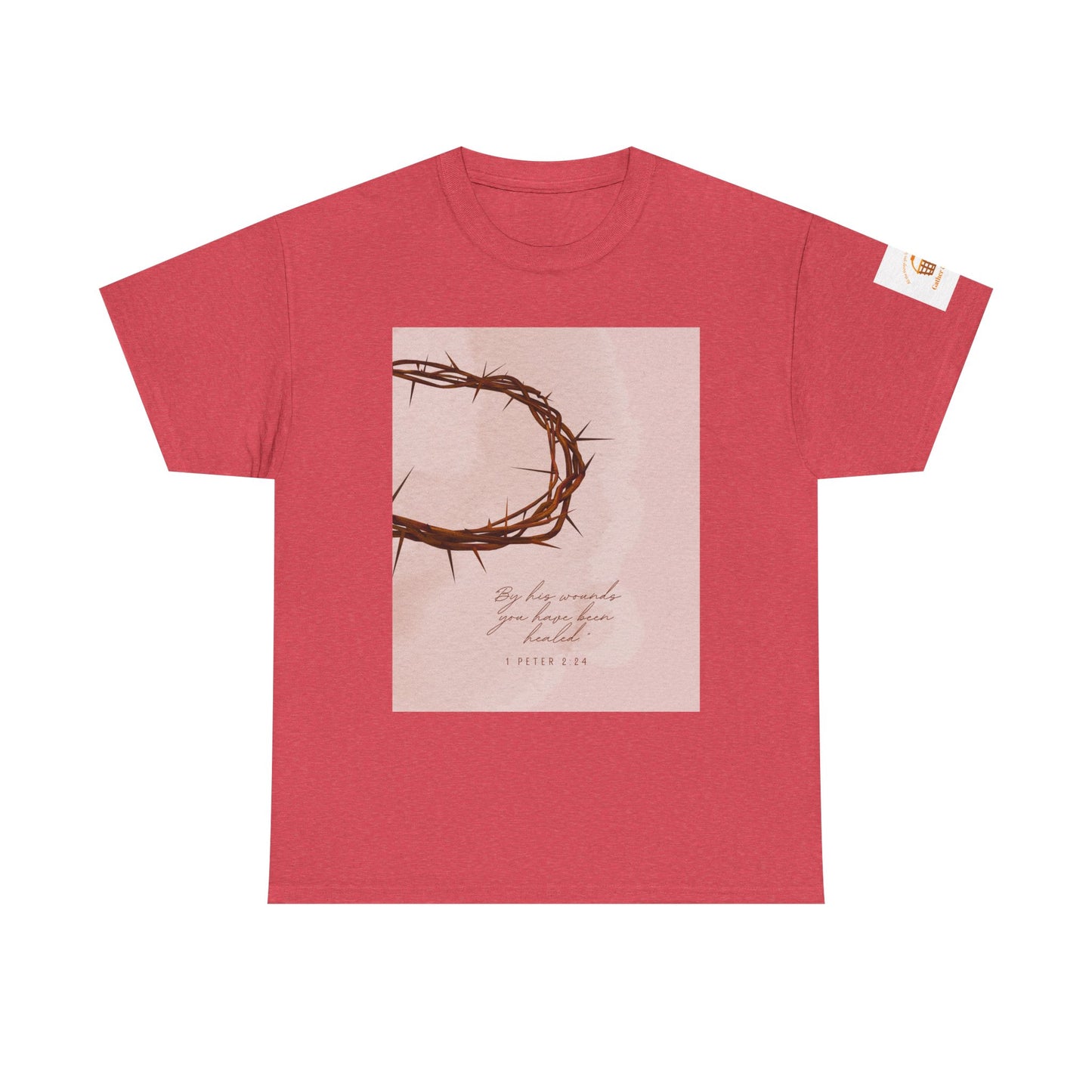 By His Wounds Tee -  Isaiah 53:5 Inspired Christian Shirt