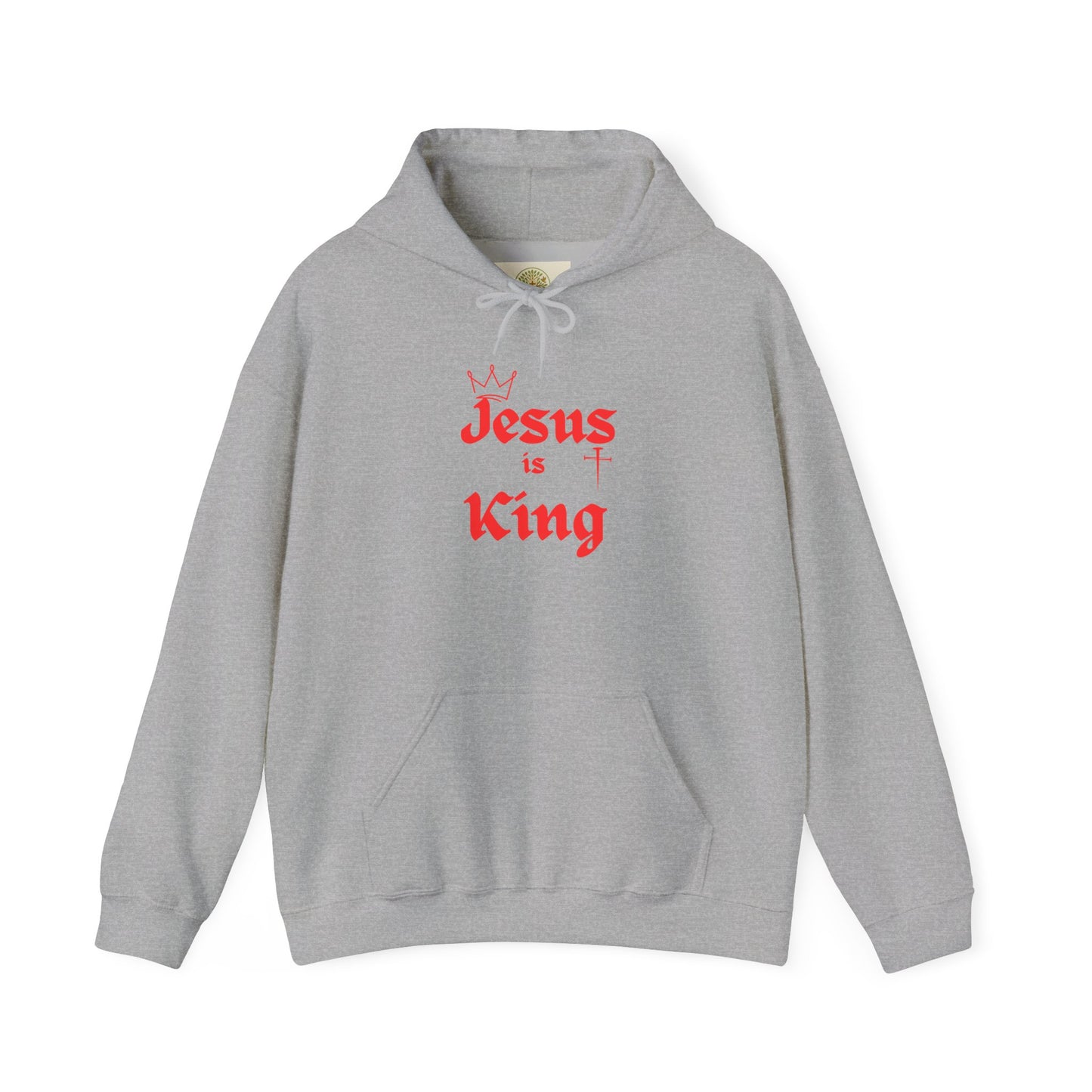 Jesus Is King Hoodie - Christian Faith Graphic Pullover
