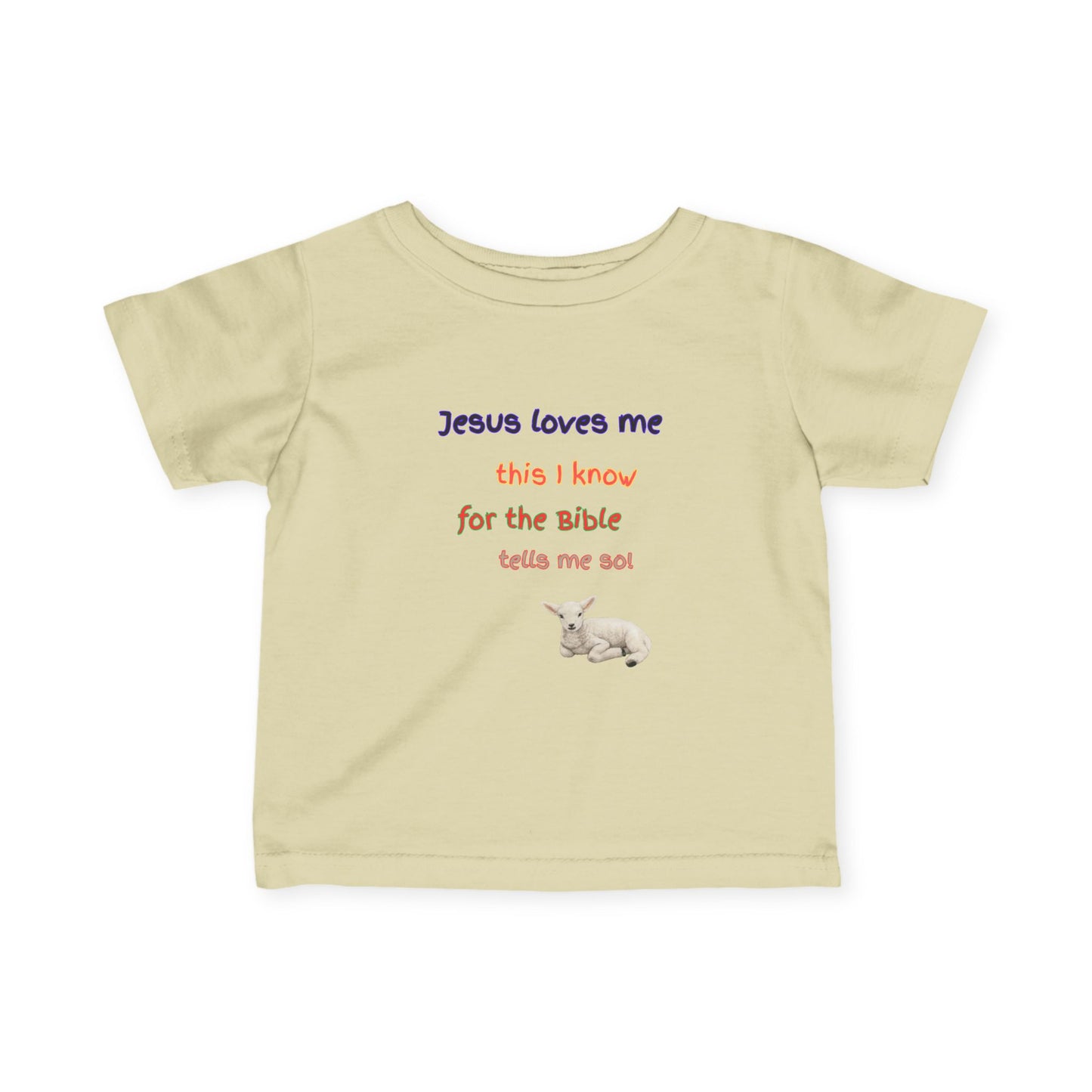 Children's  Hymn Tee " Jesus Loves me ".