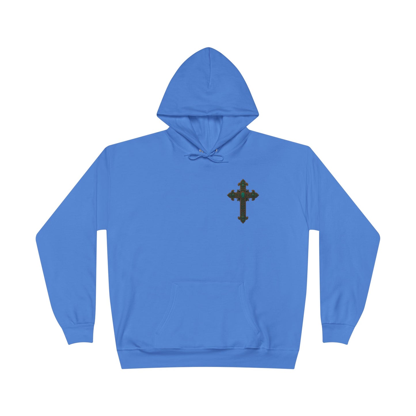 Lion of Judah Christian Hooded Sweatshirt – Unisex Faith Hoodie with Cross & Revelation 5:5 Design
