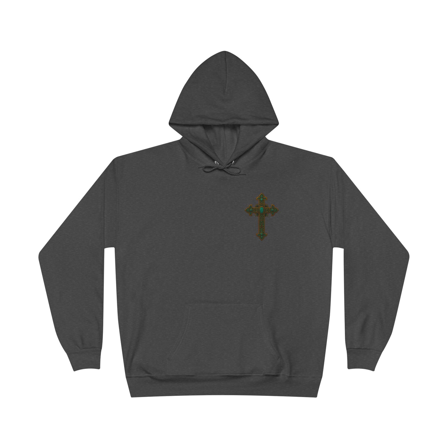Lion of Judah Christian Hooded Sweatshirt – Unisex Faith Hoodie with Cross & Revelation 5:5 Design