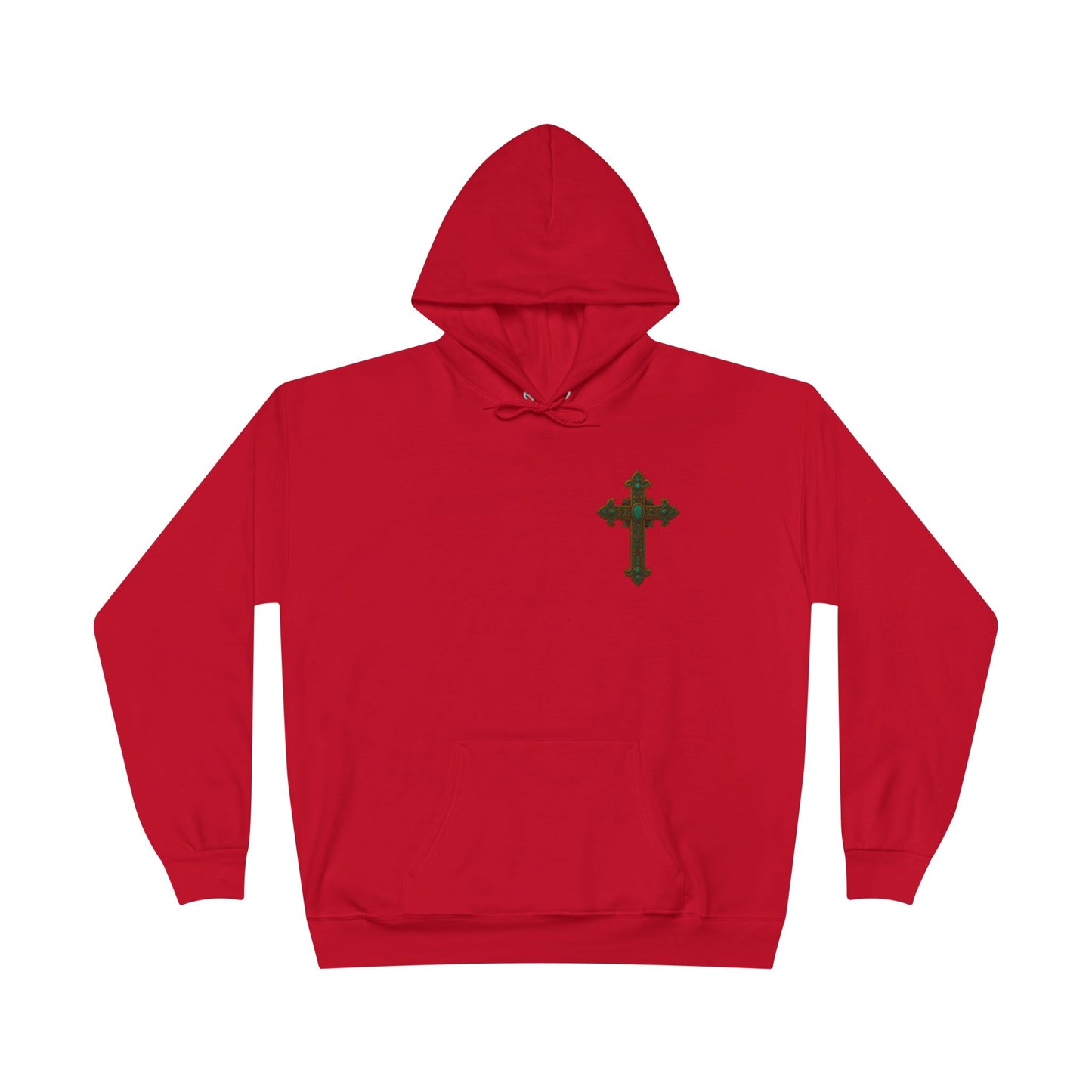 Lion of Judah Christian Hooded Sweatshirt – Unisex Faith Hoodie with Cross & Revelation 5:5 Design