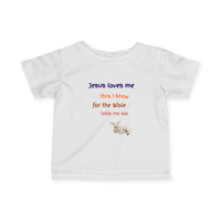 Children's  Hymn Tee " Jesus Loves me ".