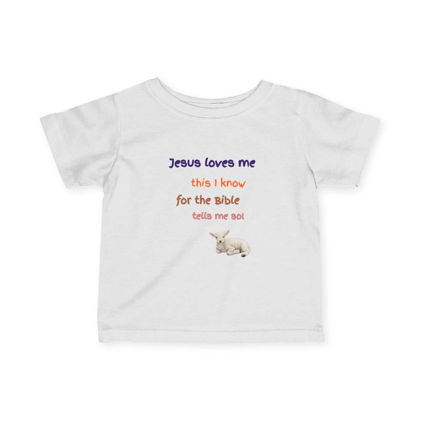 Children's  Hymn Tee " Jesus Loves me ".