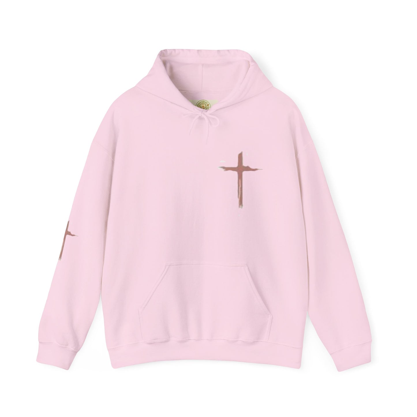FAITH Christian Hoodie – Cross + Scripture Design | Gather & Co. LLC
