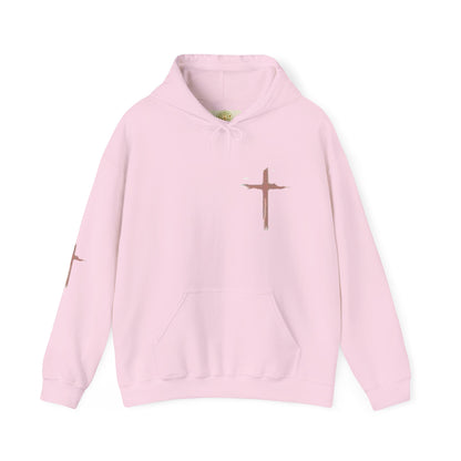 FAITH Christian Hoodie – Cross + Scripture Design | Gather & Co. LLC