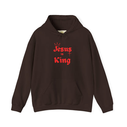 Jesus Is King Hoodie - Christian Faith Graphic Pullover