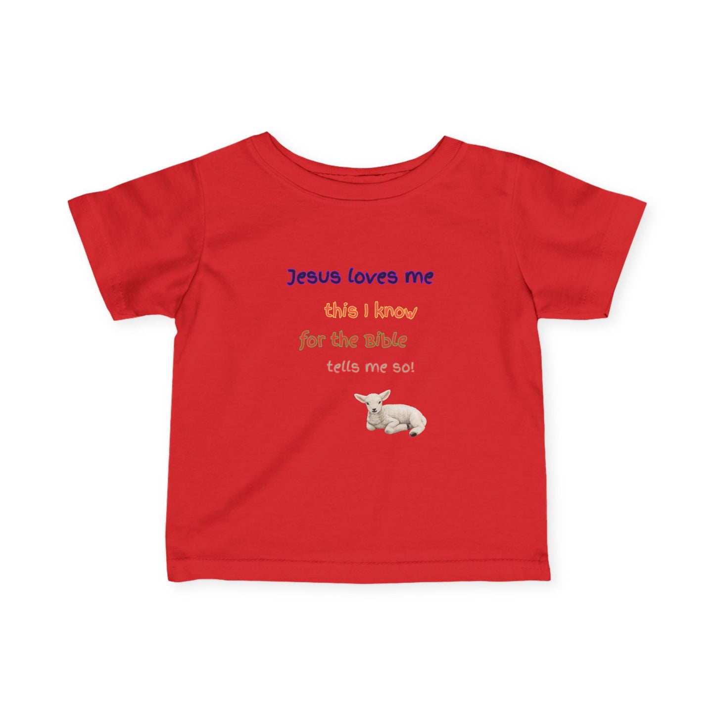 Children's  Hymn Tee " Jesus Loves me ".
