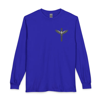 Under His Wings Long-Sleeve Christian T-Shirt for Men & Women – Psalm 91:4 Faith Shirt | Gather & Co. LLC