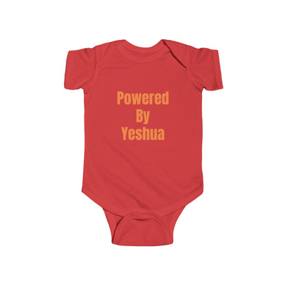 Powered By Yeshua - Christian Baby Onesie