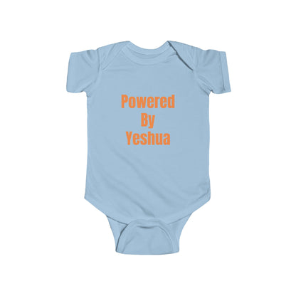 Powered By Yeshua - Christian Baby Onesie