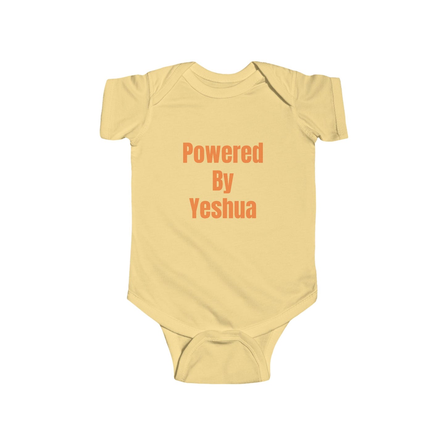 Powered By Yeshua - Christian Baby Onesie