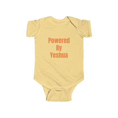 Powered By Yeshua - Christian Baby Onesie