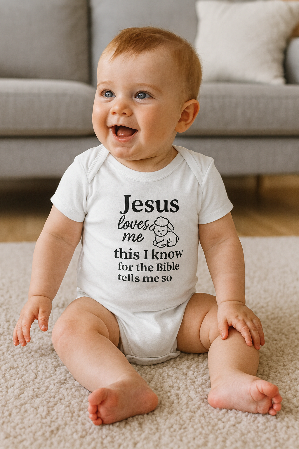 Jesus Loves Me - Christian Baby Onesie