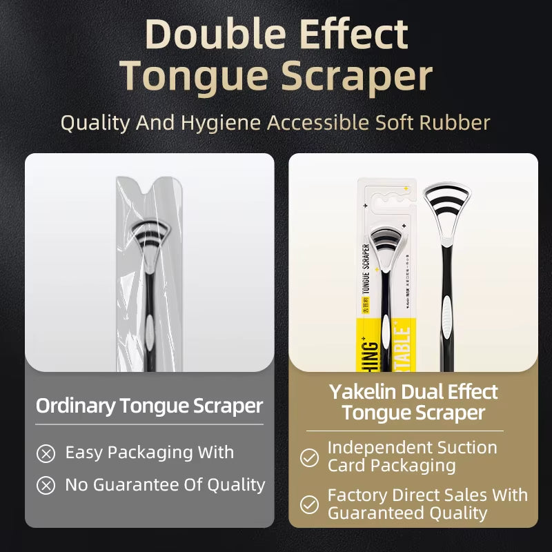 “Men’s Black Tongue Scraper – Oral Hygiene Tool for Fresh Breath & Daily Cleaning”