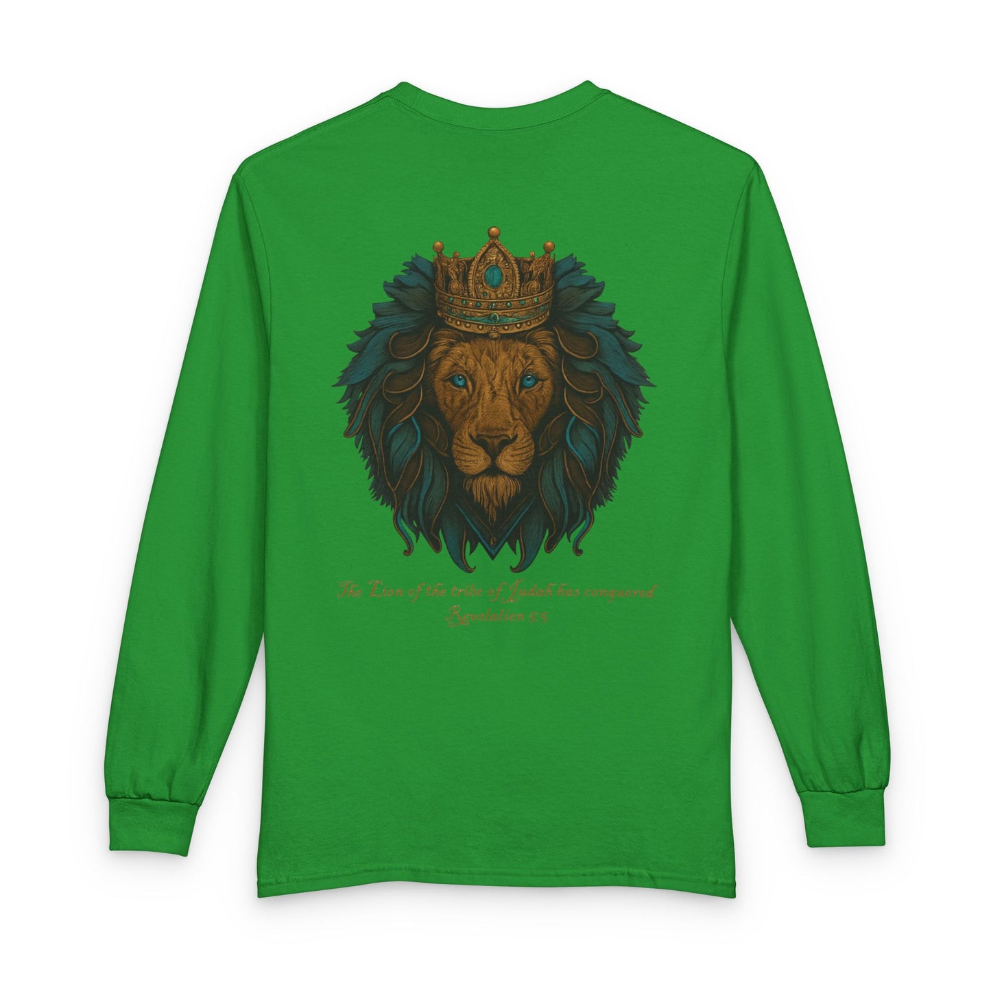 Lion of Judah Long Sleeve Christian T-Shirt | Unisex Faith Apparel – Gather & Co. LLC