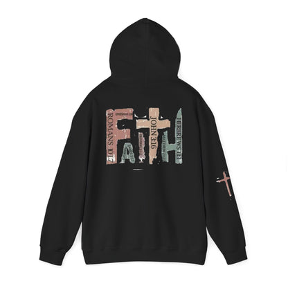 FAITH Christian Hoodie – Cross + Scripture Design | Gather & Co. LLC