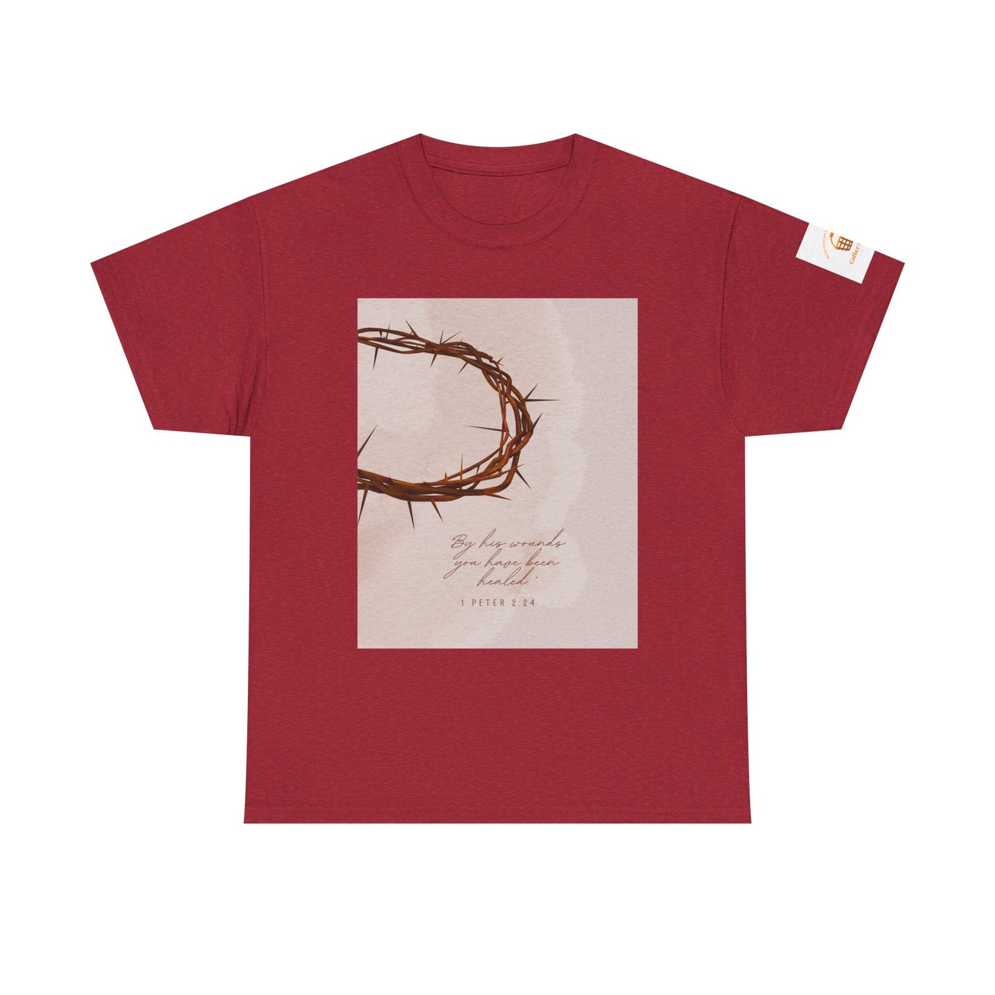 By His Wounds Tee -  Isaiah 53:5 Inspired Christian Shirt