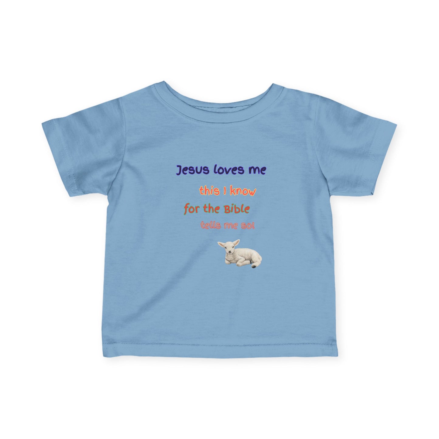 Children's  Hymn Tee " Jesus Loves me ".