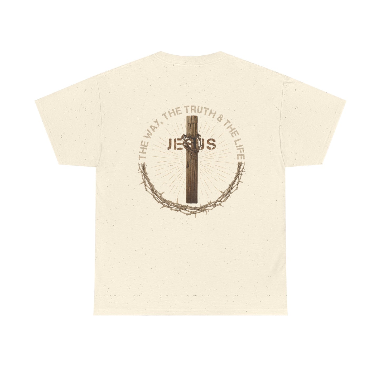 Jesus Cross Tee — "The Way The Truth The Life" Christian Faith T-Shirt
