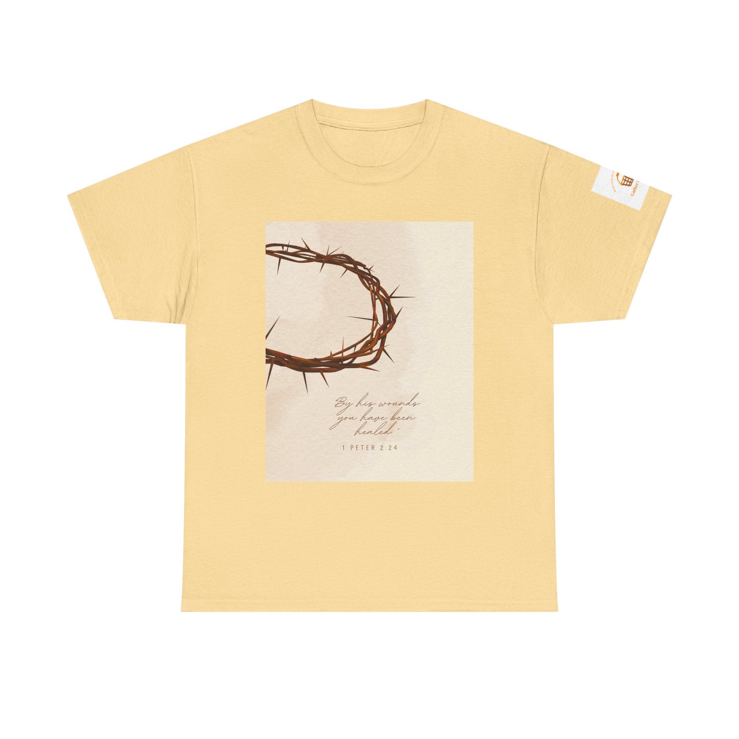 By His Wounds Tee -  Isaiah 53:5 Inspired Christian Shirt