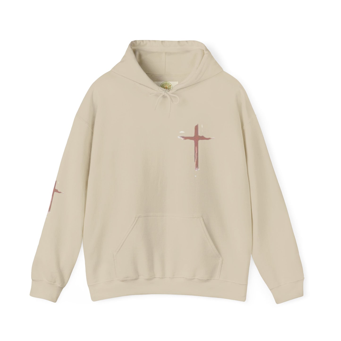 FAITH Christian Hoodie – Cross + Scripture Design | Gather & Co. LLC