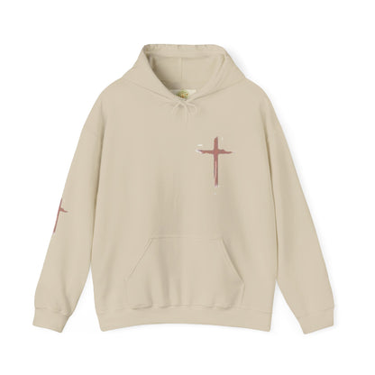 FAITH Christian Hoodie – Cross + Scripture Design | Gather & Co. LLC