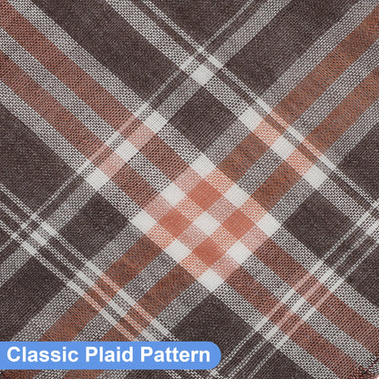 12Pcs Classic Plaid Handkerchiefs for Men,  Soft Cotton Hankies, 14''X14'' Square Pocket
