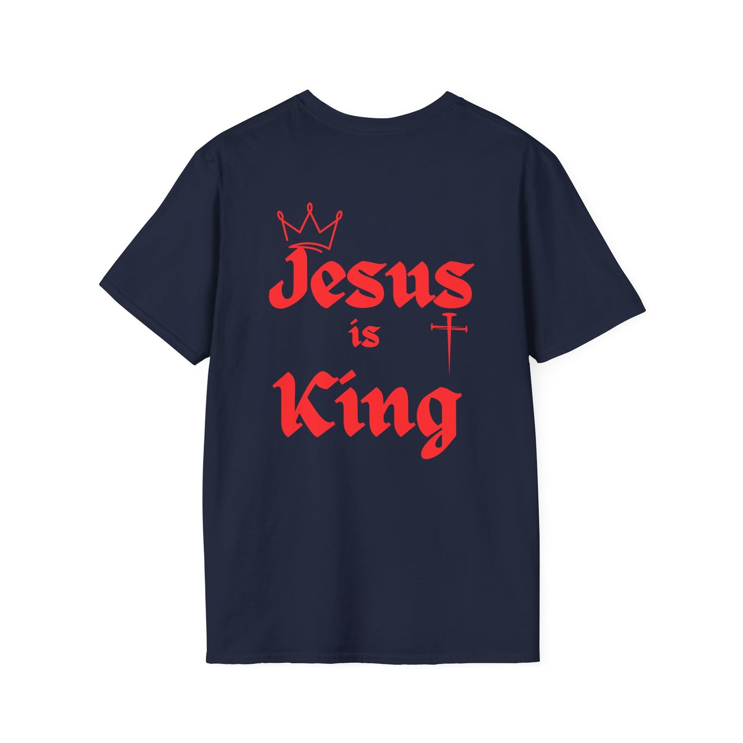 Christian Cross T-Shirt — 'Jesus is King' Graphic Tee