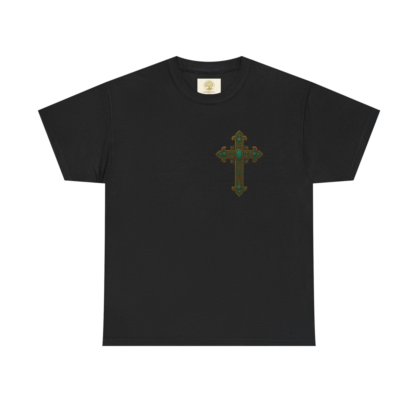 Lion of Judah Christian T-Shirt – Unisex Considered Cross Faith Tee | Revelation 5:5 | Gather & Co. LLC