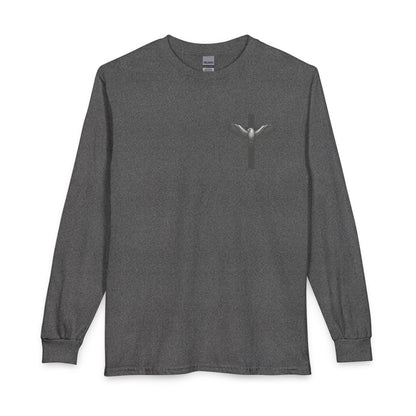 Under His Wings Long-Sleeve Christian T-Shirt for Men & Women – Psalm 91:4 Faith Shirt | Gather & Co. LLC